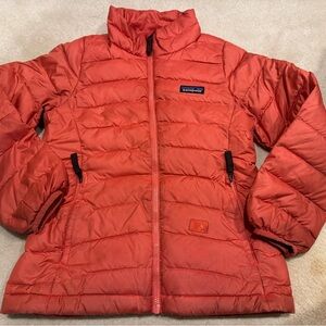 Patagonia kid down sweater size small (7/8), peach color